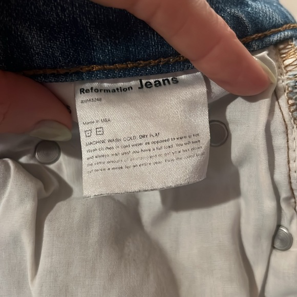 Reformation Blue Straight Leg Jeans - Picture 5 of 6